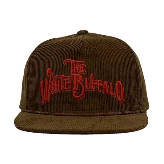 The White Buffalo Logo Brown Corduroy Hat